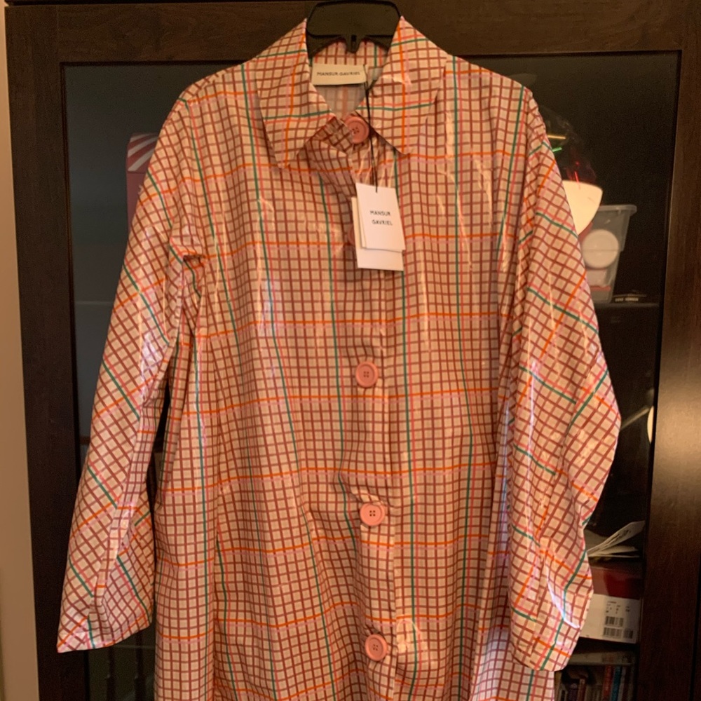 Mansur GAVRIEL rain trance coat in women Sz 40